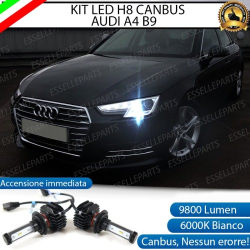 Kit Full LED H8 9800 LUMEN Fendinebbia per AUDI A4 B9 CON XENON DI SERIE