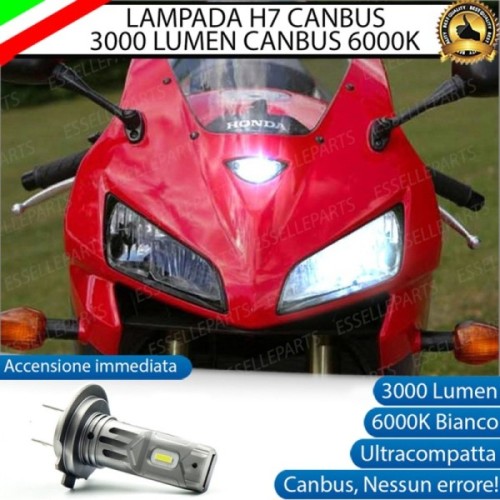 Lampada H7 LED 3000 Lumen per Abbagliante HONDA CBR 600 RR 2003-2004