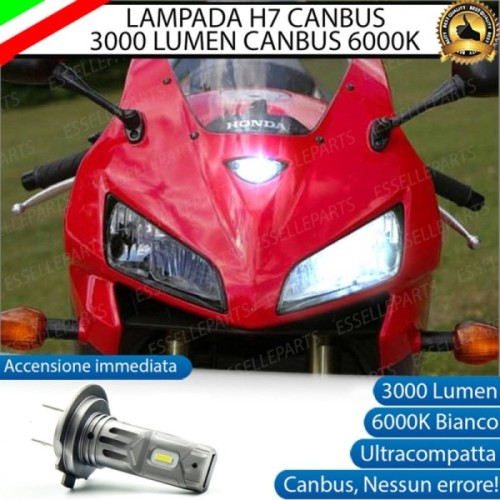 Lampada H7 LED 3000 Lumen per Abbagliante HONDA CBR 600 RR 2005-2006