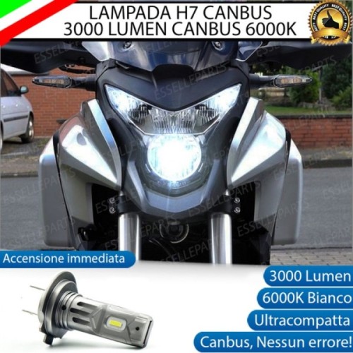 Lampada Singola H7 LED 3000 Lumen per Abbagliante HONDA Crosstourer 2011-2016 ABS