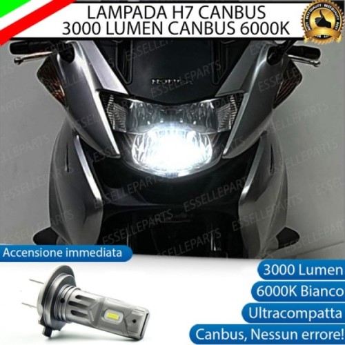Lampada H7 LED 3000 Lumen per Abbagliante HONDA Deauville 700 2006-2012