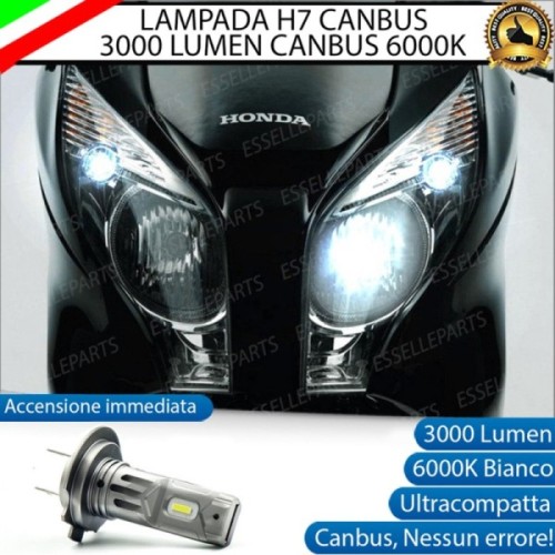 Lampada H7 LED 3000 Lumen per Abbagliante HONDA S Wing 150 2007-2011
