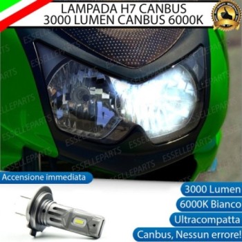 Lampada H7 LED - ULTRA COMPATTA - 3000 Lumen per Abbagliante KAWASAKI ER-6F 2006-2008