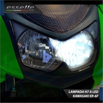 Lampada H7 LED - ULTRA COMPATTA - 3000 Lumen per Abbagliante KAWASAKI ER-6F 2006-2008