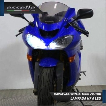 Lampada H7 LED 3000 Lumen per Abbagliante KAWASAKI Ninja 1000 ZX-10R 2004-2005