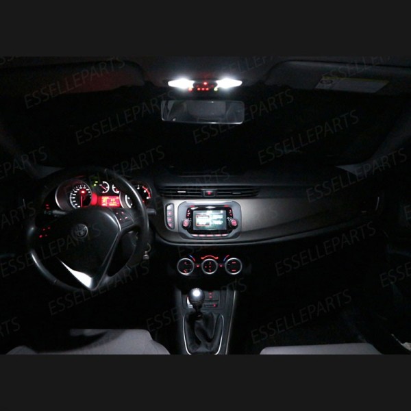 Kit Led interni Completo + LED Targa 6000K Bianco Alfa Romeo Giulietta fino al 2013