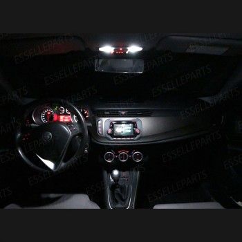 Kit Led interni Completo + LED Targa 6000K Bianco Alfa Romeo Giulietta fino al 2013