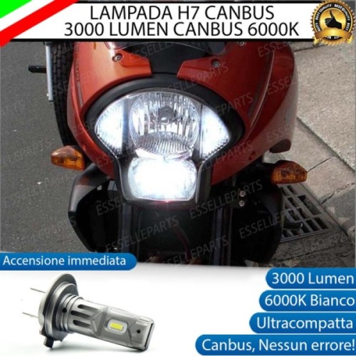 Lampada H7 LED 3000 Lumen per Abbagliante KAWASAKI Versys 650 2006-2009