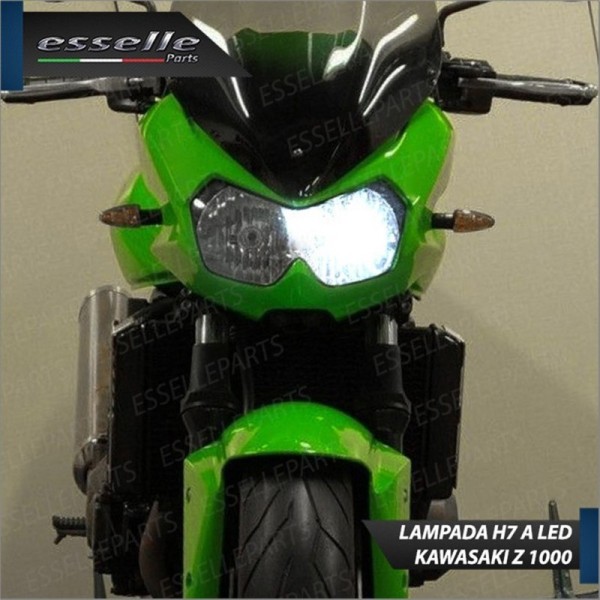 Lampada H7 LED 3000 Lumen per Abbagliante KAWASAKI Z 1000 2003-2006