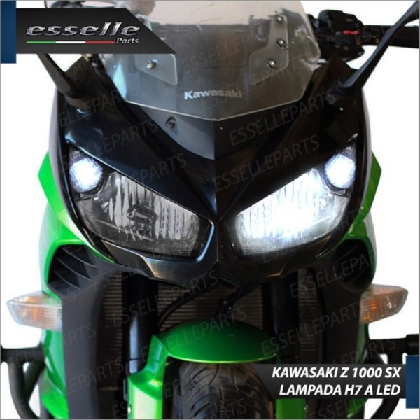 Lampada H7 LED 3000 Lumen per Abbagliante KAWASAKI Z 1000 SX 2011-2016 ABS Tourer