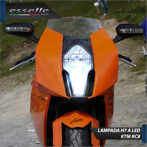 Lampada H7 LED - ULTRA COMPATTA - 3000 Lumen per Abbagliante KTM 1190 RC8 2009-2016 R
