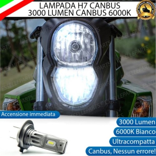 Lampada H7 LED 3000 Lumen per Abbagliante KYMCO K-Pipe 125 2012-2017