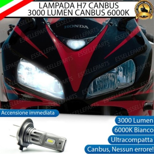 Lampada Singola H7 3000 LUMEN Abbagliante per HONDA CBR 1000 RR 2004-2005 Fireblade