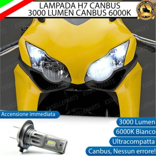 Lampada Singola H7 3000 LUMEN Abbagliante per HONDA CBR 1000 RR 2012-2016 Fireblade