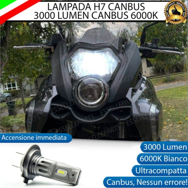 Lampada H7 - ULTRA COMPATTA - 3000 LUMEN Abbagliante per BENELLI BN 600 2017-2018 GT
