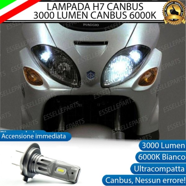 Kit Full LED Lampada H7 3000 Lumen Abbaglianti per Piaggio X9 250 2000-2001