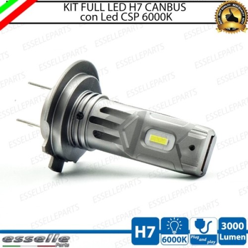Lampada Anabbagliante LED H7 3000 Lumen per PIAGGIO Beverly 400 2006-2010 i.e.