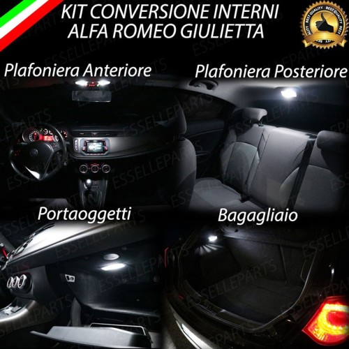 Kit Led interni Medium Pack 6000K Canbus PER ALFA ROMEO GIULIETTA Dal 2014