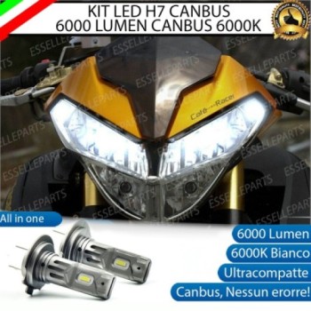 Kit Full LED H7 6000 LUMEN Anabbaglianti per BENELLI Tre 899 K 2008-2011