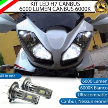 Kit Full LED Anabbaglianti LED H7 6000 Lumen per Triumph Tiger 1050 2013-2015 Sport ABS