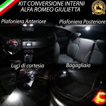 Kit LED interni Completo 6000K Canbus PER ALFA ROMEO GIULIETTA Dal 2014 Kit LED interni Completo 6000K Canbus PER ALFA ROMEO GIULIETTA Dal 2014
