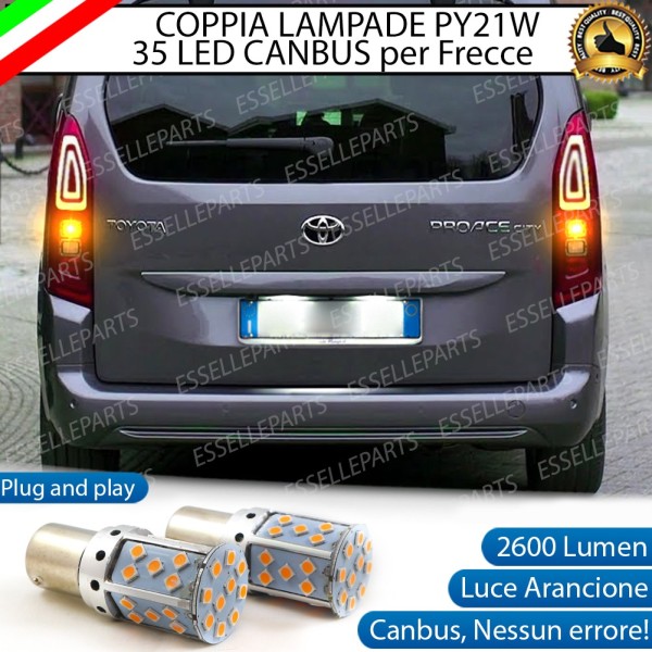 Coppia Frecce Posteriori PY21W 35 LED Canbus TOYOTA PROACE CITY