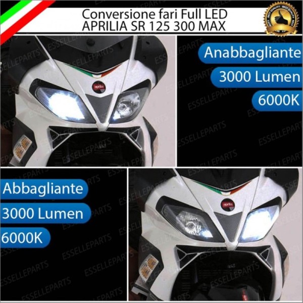 Conversione - ULTRA COMPATTA - Fari Full LED per APRILIA SR (300) (2011-2016) Max