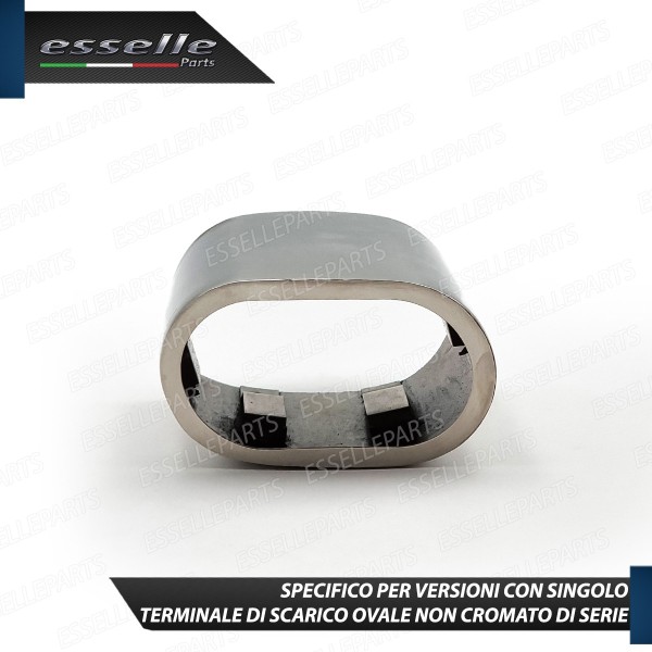 Terminale Scarico Cromato Lucido Acciaio Inox Bmw X4 F26 Scarico Ovale