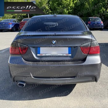 Terminale Scarico Cromato Lucido Acciaio Inox Bmw SERIE 3 E90 E91 Scarico Ovale