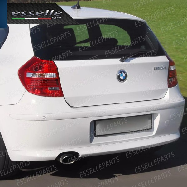 Terminale Scarico Cromato Lucido Acciaio Inox Bmw SERIE 1 E87 E88 E81 E82 Scarico Ovale