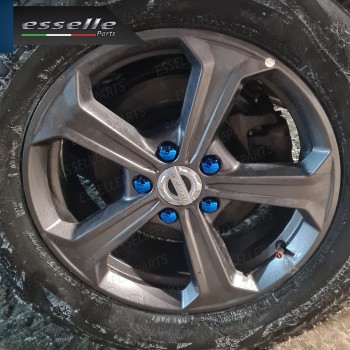 Kit 20 X Cover Copribulloni BLU LUCIDO - DIAMETRO 17MM -