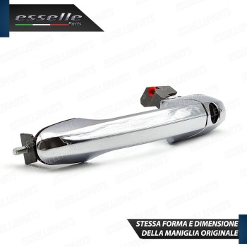 Maniglia Esterna Fiat Abarth 500 500 C 595 695 Lato Guidatore Cromata Completa