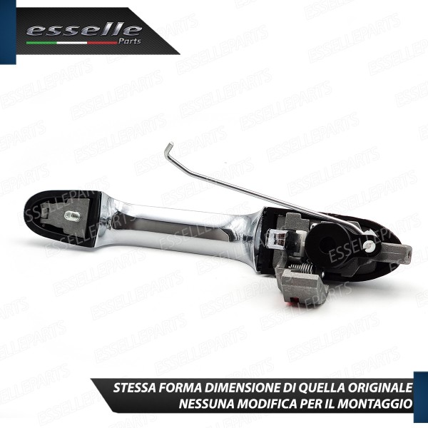 Maniglia Esterna Fiat Abarth 500 500 C 595 695 Lato Guidatore Cromata Completa