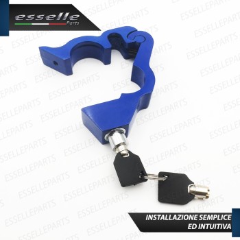 Antifurto Blocca Leva Freno in Metallo BLU per Aprilia