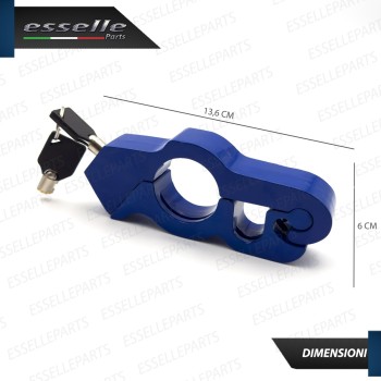 Antifurto Blocca Leva Freno in Metallo BLU per Cagiva