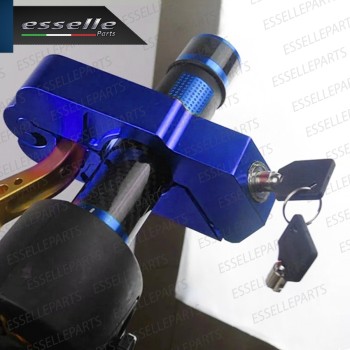 Antifurto Blocca Leva Freno in Metallo BLU per Kymco