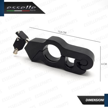 Antifurto Blocca Leva Freno in Metallo NERO per Cagiva