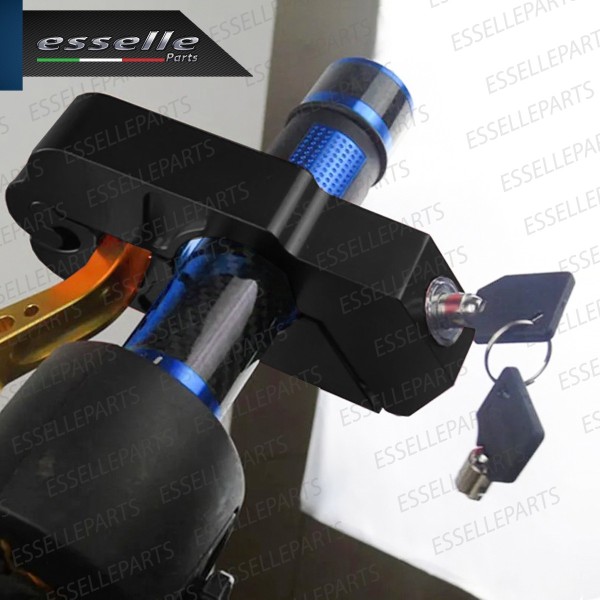 Antifurto Blocca Leva Freno in Metallo - NERO - specifico per moto,motorini,scooter,quad Malaguti