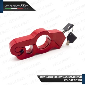 Antifurto Blocca Leva Freno in Metallo ROSSO per Moto Guzzi