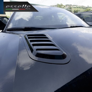 Coppia Prese d'aria sportive per cofano NERO LUCIDO Adesive in ABS Coppia Prese d'aria sportive per cofano NERO LUCIDO Adesive in ABS