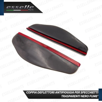 Coppia Deflettori Antipioggia NERO FUME' Adesivi in pvc Coppia Deflettori Antipioggia NERO FUME' Adesivi in pvc