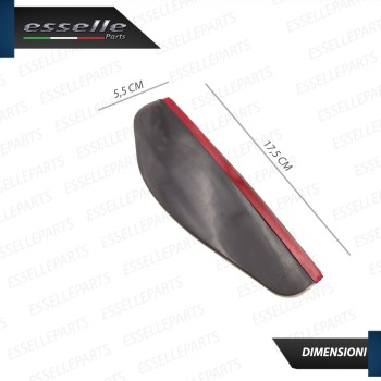 Coppia Deflettori Antipioggia NERO FUME' Adesivi in pvc Coppia Deflettori Antipioggia NERO FUME' Adesivi in pvc