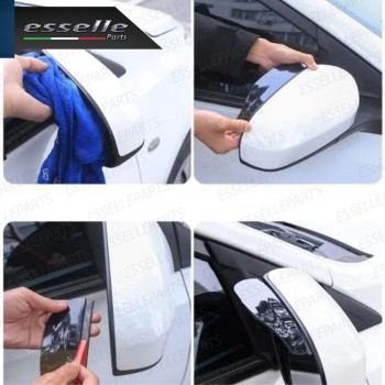 Coppia Deflettori Antipioggia NERO FUME' Adesivi in pvc Coppia Deflettori Antipioggia NERO FUME' Adesivi in pvc