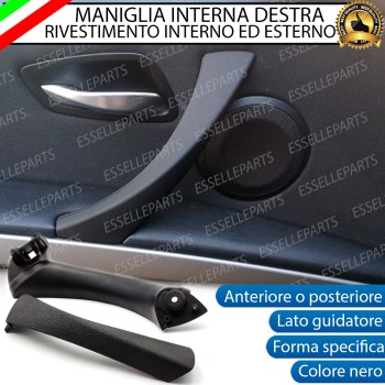 Maniglia Interna Completa Lato Guida Nero soft Bmw Serie 3 E92 E93