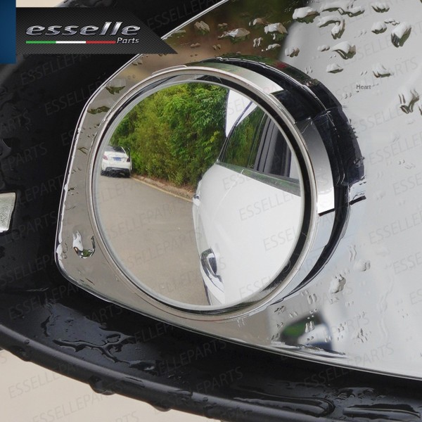 Coppia Specchi ausiliari Angolo Cieco Regolabili a 360° per Specchietti esterni