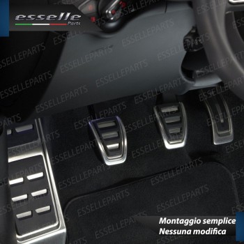 set copripedale alluminio cambio MANUALE Audi Q5 SPORTBACK antiscivolo gomma