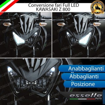 Conversione Completa Fari Full LED per Kawasaki Z 800 6000 Lumen 6000K Bianco