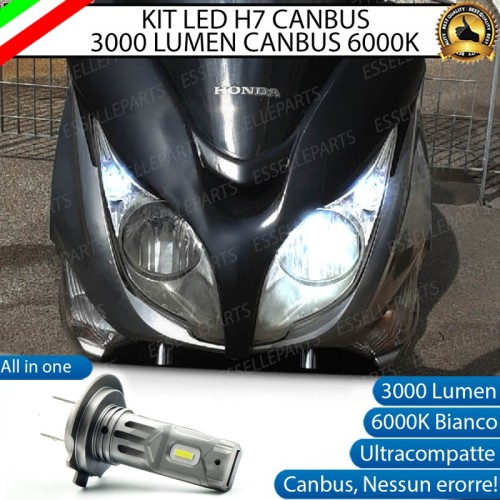 Lampada Singola Anabbagliante LED H7 3000 Lumen per HONDA SW T 400 2009-2016