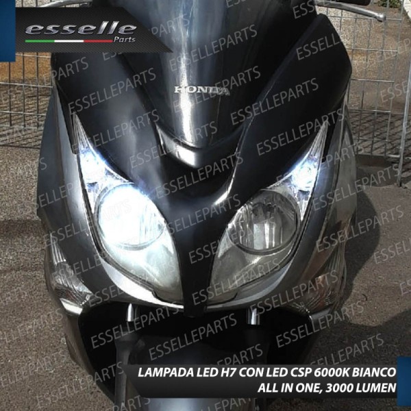 Lampada Singola Abbagliante LED H7 3000 Lumen per HONDA SW T 400 2009-2016