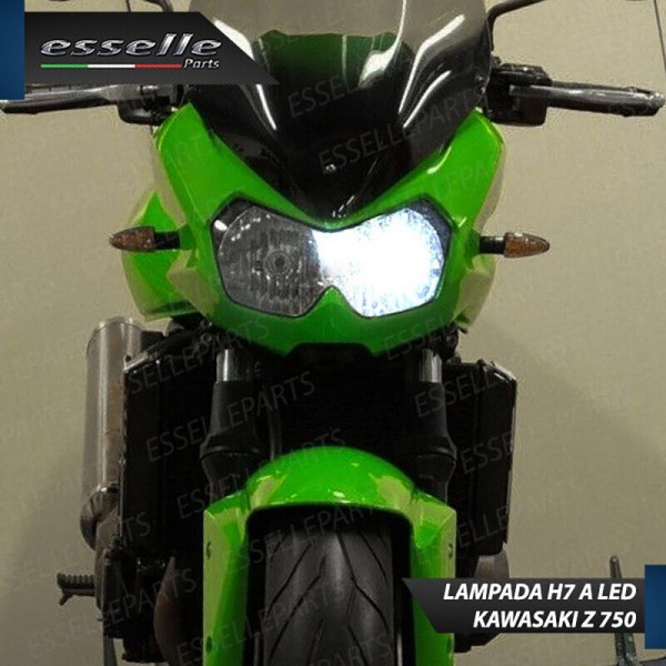Lampada H7 LED - ULTRA COMPATTA - 3000 Lumen per Abbagliante KAWASAKI Z 750 2003-2006